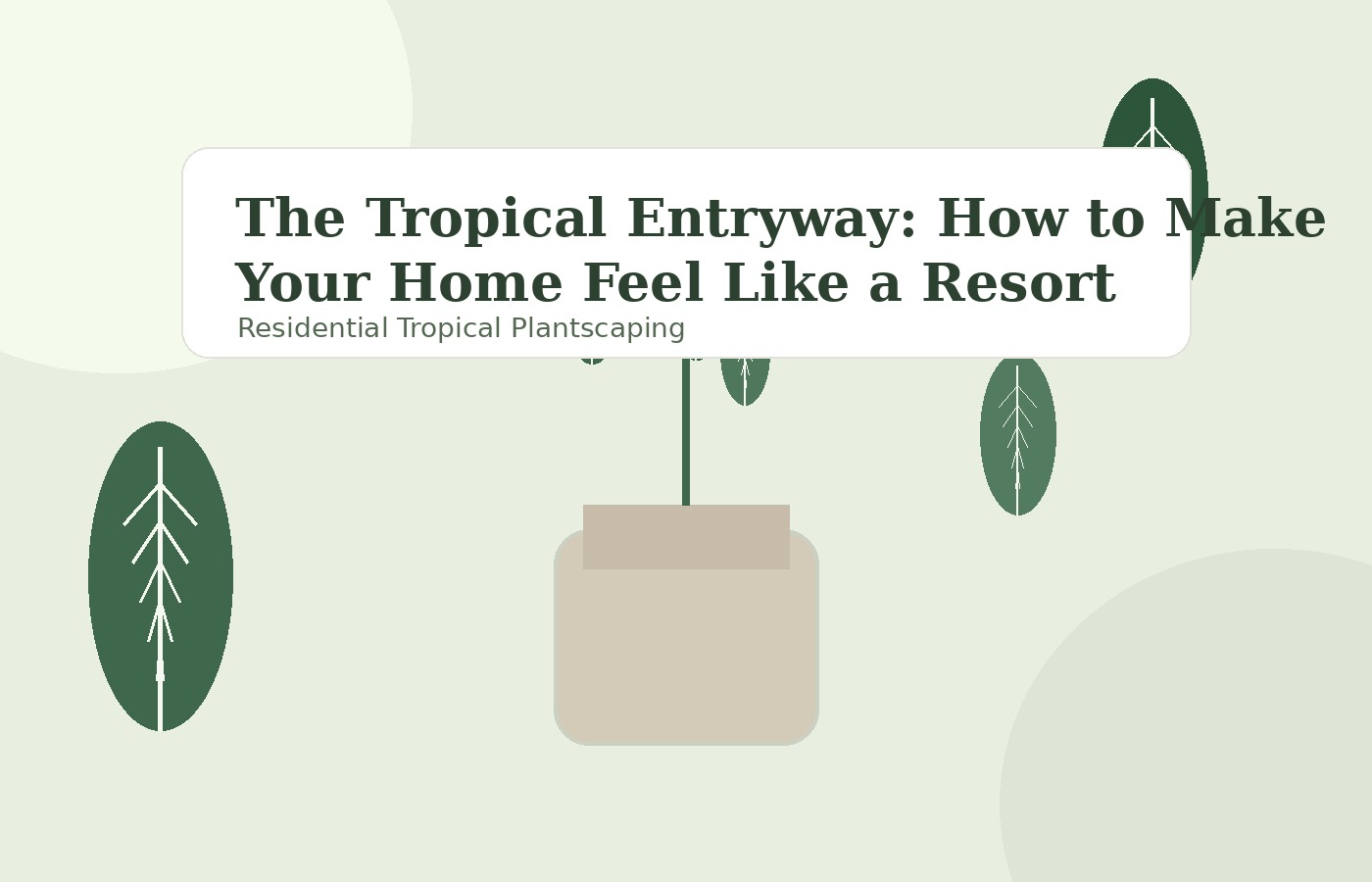 The Tropical Entryway: How to Make Your Home Feel Like a Resort