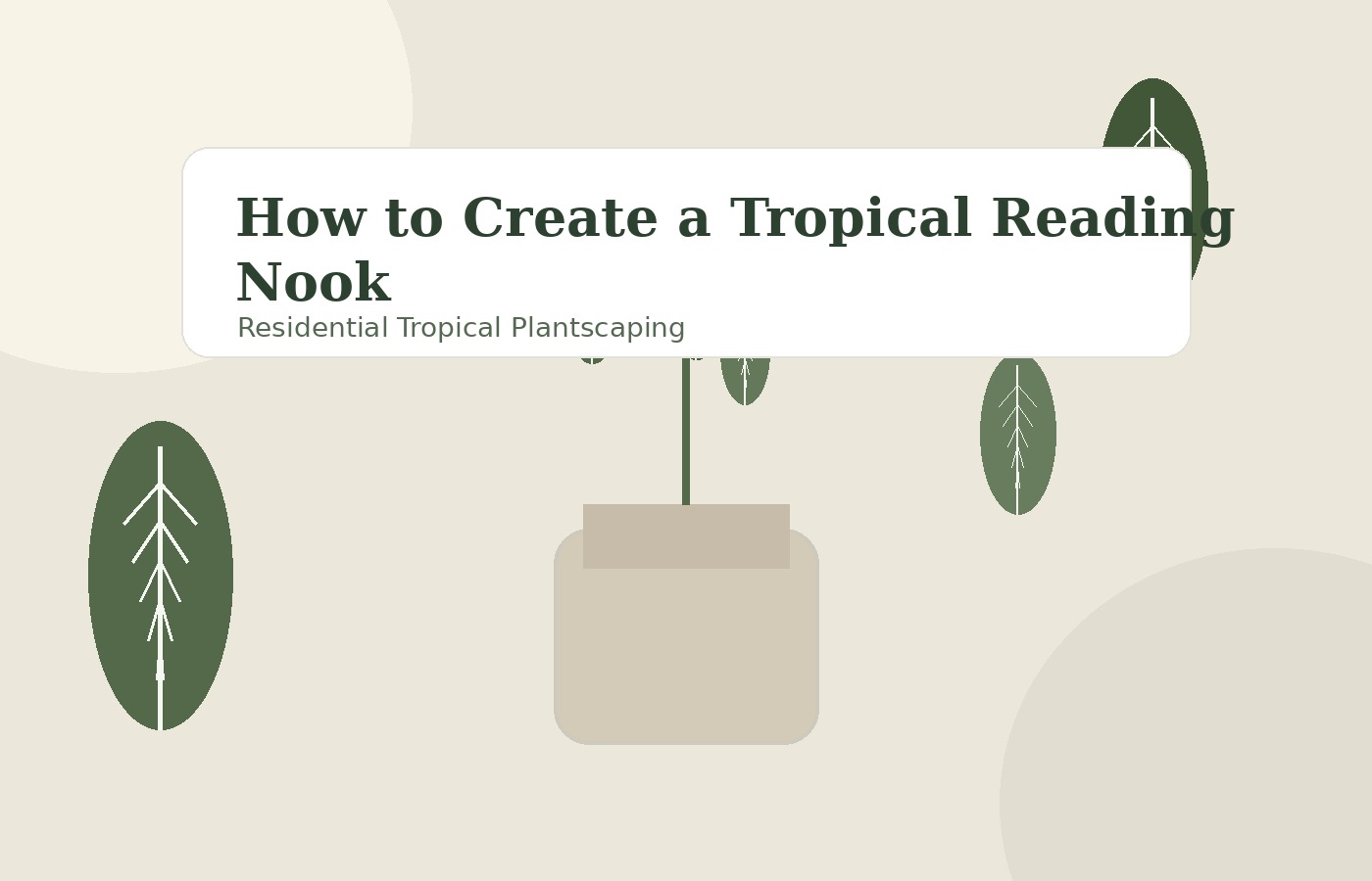 How to Create a Tropical Reading Nook